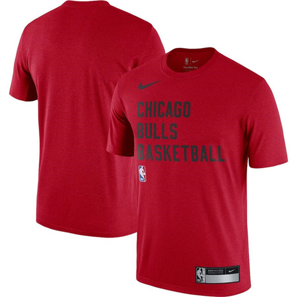 Men's Chicago Bulls Red 2023/24 Sideline Legend Performance Practice T-Shirt